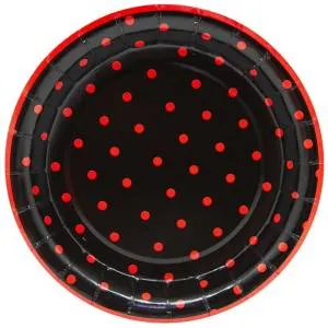 Тарелки "Божья Коровка" черные 18 см./77168