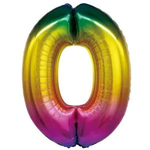 Цифра "0" - радуга в упак/ Китай