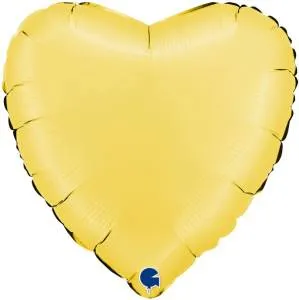 18" Сердце сатин Желтый банан  (Grabo)/ 180000SBNY