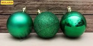 Набор шаров "Волшебство" 6 см, 12 шт. ЗЕЛЕНЫЙ