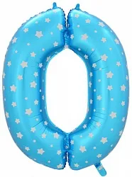 Цифра "0" - синяя/ Китай