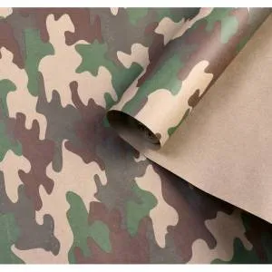 Крафт-бумага Камуфляж ЛЕС 72 см*10 м./26259