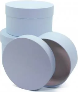 Коробка 18*18*10 см Светло-голубой цилиндр