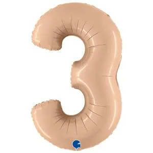 Цифра "3" -  Сатин Nude /Grabo 1207-4673                  