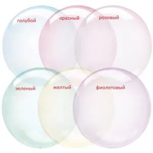Bubble Deco 18" Красный Мыльные Пузыри Кристалл (Китай) / 550059
