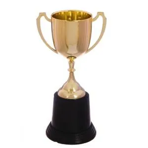 Кубок спортивный пластиковый Золотой 22см