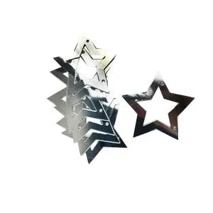 Гирлянда "Звезды с вырубкой" Серебро 2,2м.