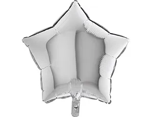 18" Звезда Металлик Серебро (Grabo)/1204-0591