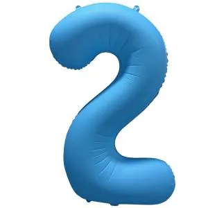 40" Цифра "2" Неон Blue / Китай 1207-6134