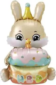 3D Зайка с тортиком 37" / Китай 24877