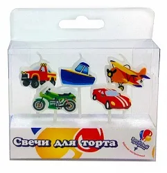 Свеча Машинки (5шт)/700244