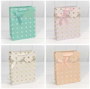 Пакет подарочный 18*23*10 см. "Леди" (микс) / 000154Е