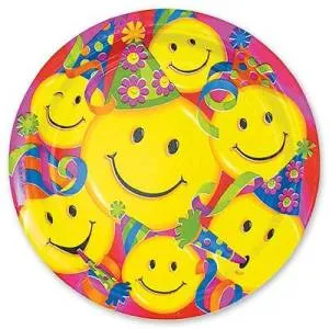 Тарелки  "Улыбки" 17 см. 8 шт.