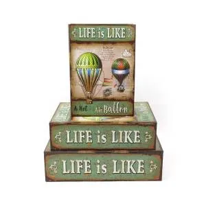 Коробка 23*16,2*6 см "Летящие шары" (книга)