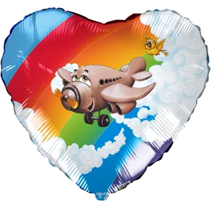 18" Сердце Самолет (Россия)/750049