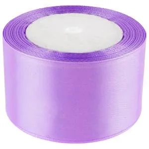 Лента атлас ярко-сиреневый 50 мм*22,86 м 