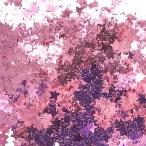 Конфетти фольга звезда "Розовый" металлик 1,5 см 50 гр./6015208