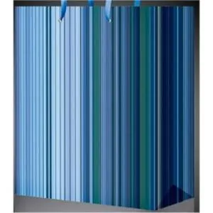 Пакет "Синие полосы" 18*23*8 см (М)