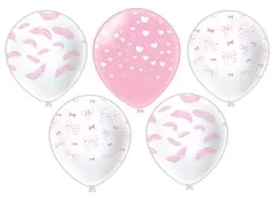 12" Бантики, 3 дизайна 25 шт (Тайланд) / ч56923