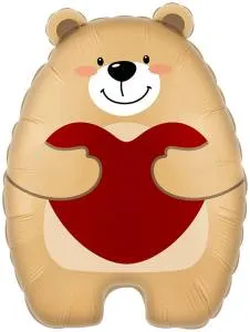 21" Мишка с сердцем / Китай 27486