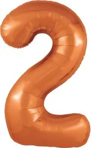 Цифра 2 - 40" Slim Папайя  (Россия) 