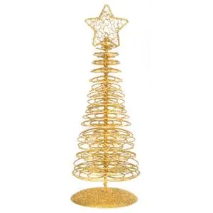 Елка металл золотая 30 см. (Ч22702)