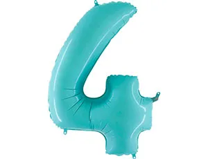 Цифра "4" -  Голубая /Grabo 1207-3340                  