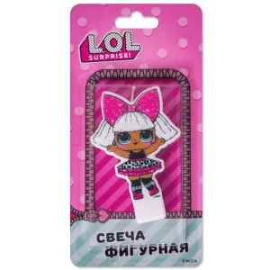 Свеча фигурная д/т "Кукла LOL" 7 см./ 280538