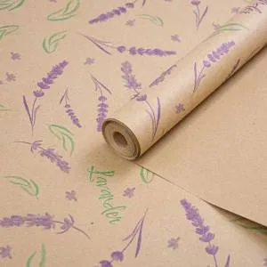 Крафт-бумага "Лаванда" 70 см*7,5 м./Пм00088017968