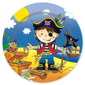 Тарелка "Маленький пират" 23 см. 6 шт.