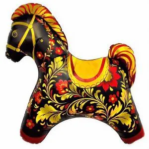 Лошадка Золотая роспись / Agura 1207-6715