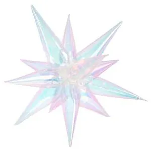 3d Звезда составная 40" Хамелеон, прозрачный перламутр (Китай) / 24907