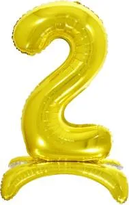 32" Цифра на подставке "2" золото/ Китай 132012