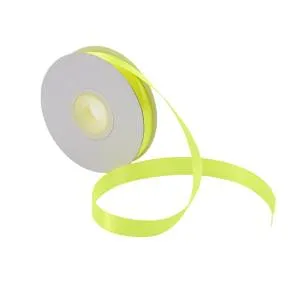 Лента атлас лимонный 25 мм*22,85 м / 19-25