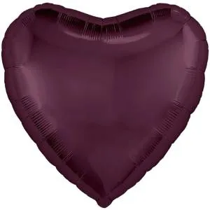 18" Сердце темная вишня (Россия)/1204-1450