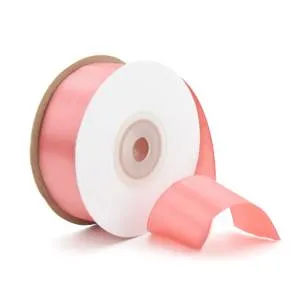 Лента атлас чайная роза 12 мм*22,85 м