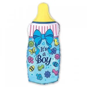 Бутылка голубая для новорожденного /Flexmetal