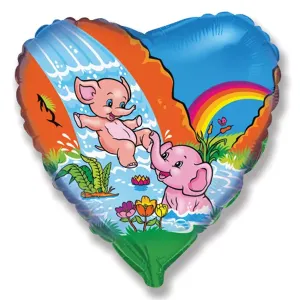 18" Веселые слоники (Flexmetall)/ 1202-0419