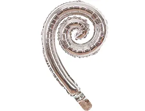 Спираль серебро 17" (Китай)/1204-0925