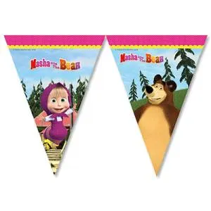 Гирлянда - вымпел  "Маша и Медведь", 2,30м        