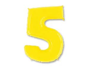 Цифра "5" -  Яркий желтый /Grabo                     