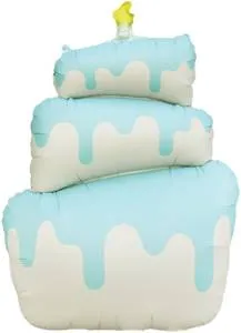 37" Торт, голубой сатин / Китай 26128