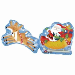 Санта на санях