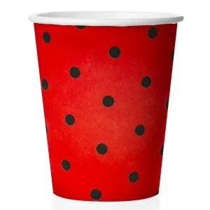 Стакан "Божья коровка" красный, 250 мл 6 шт.