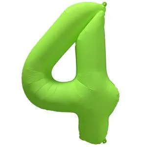 40" Цифра "4" Неон Green / Китай 1207-6146