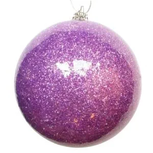 Ел.украшение шар фиолетовый 7 см (6 шт в упак) / ч10516