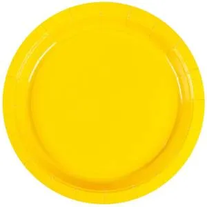 Тарелка желтая 17 см. 6 шт. 1502-6071
