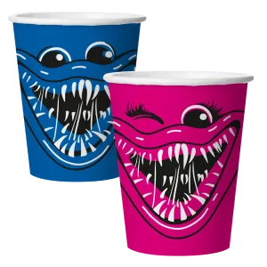 Стакан Зубастики синий/фуше  250 мл 6 шт./77411