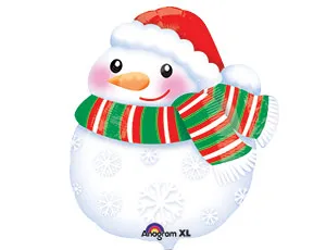 Снеговик в шарфе S50