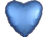 Сердце Сатин Azure (синее) 18" (Анаграм) / 1204-0633
